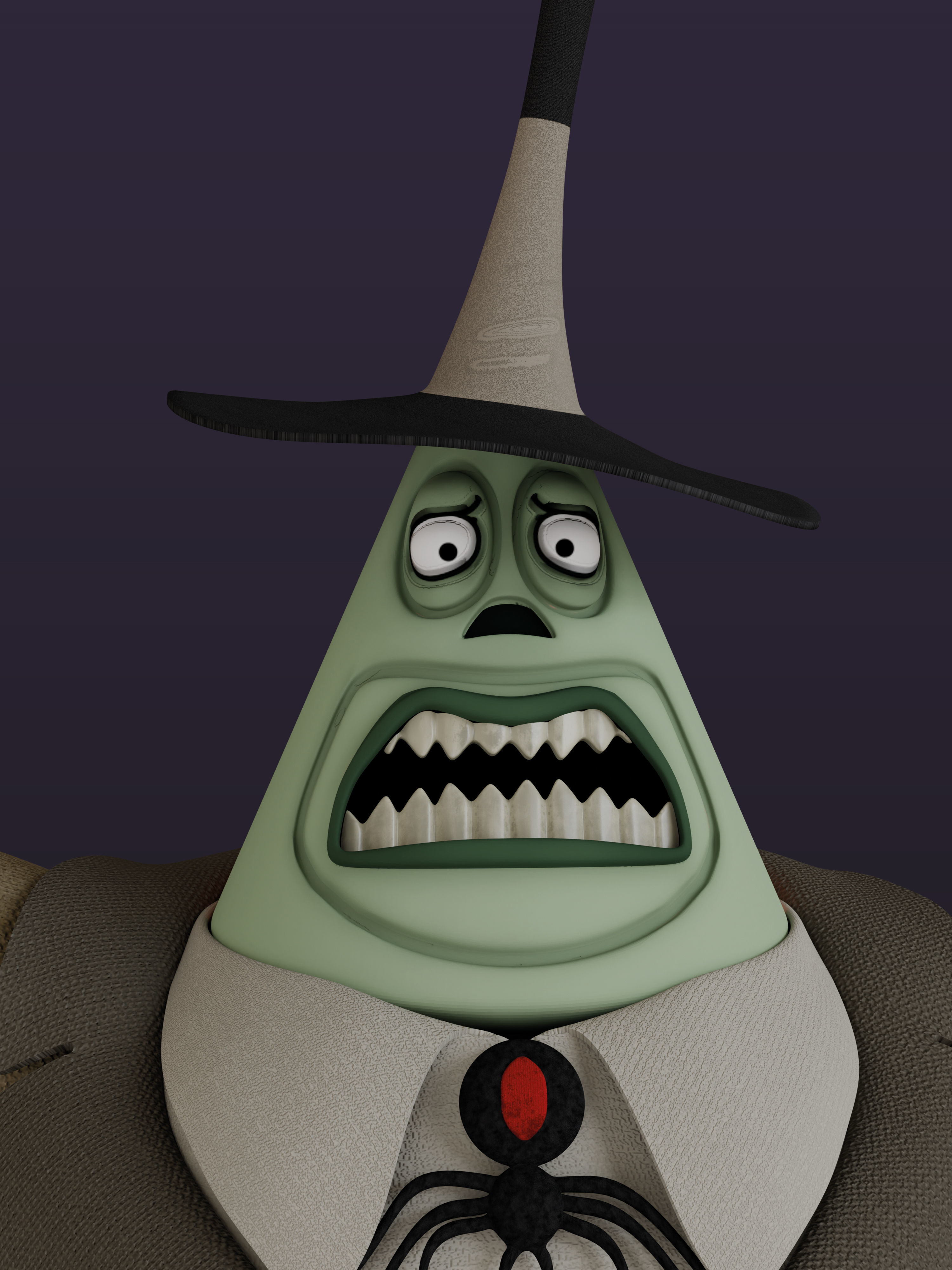Nightmare Before Christmas Mayor 3D model_4