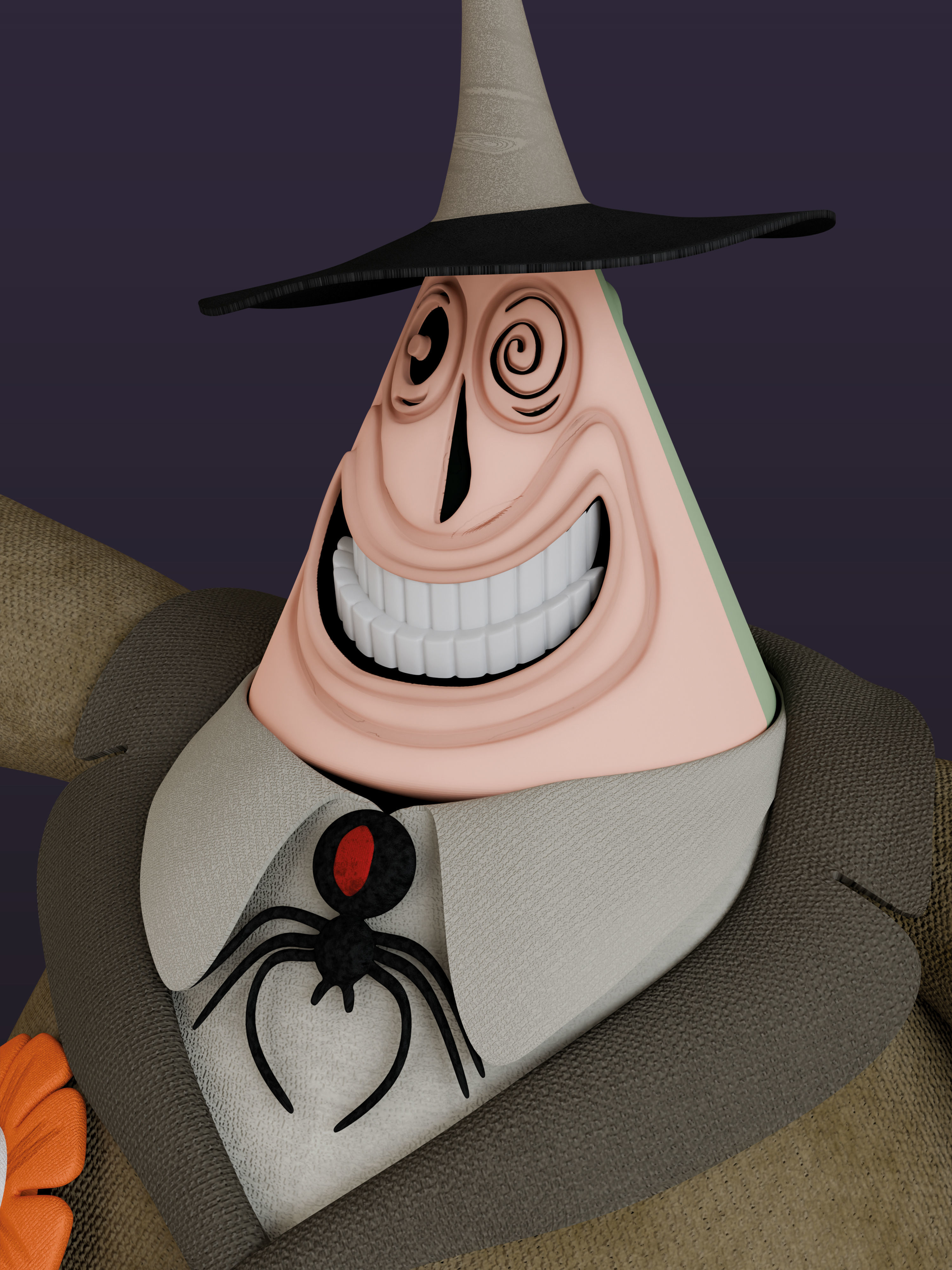 Nightmare Before Christmas Mayor 3D model_1