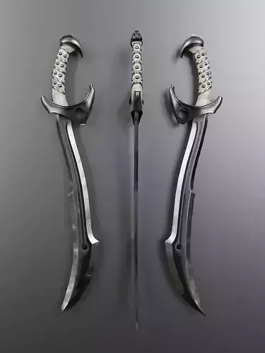 Fantasy Melee Weapon A1 Low-poly 3D model