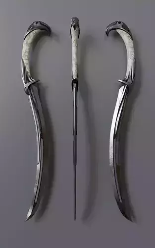 Fantasy Melee Weapon A2 Low-poly 3D model