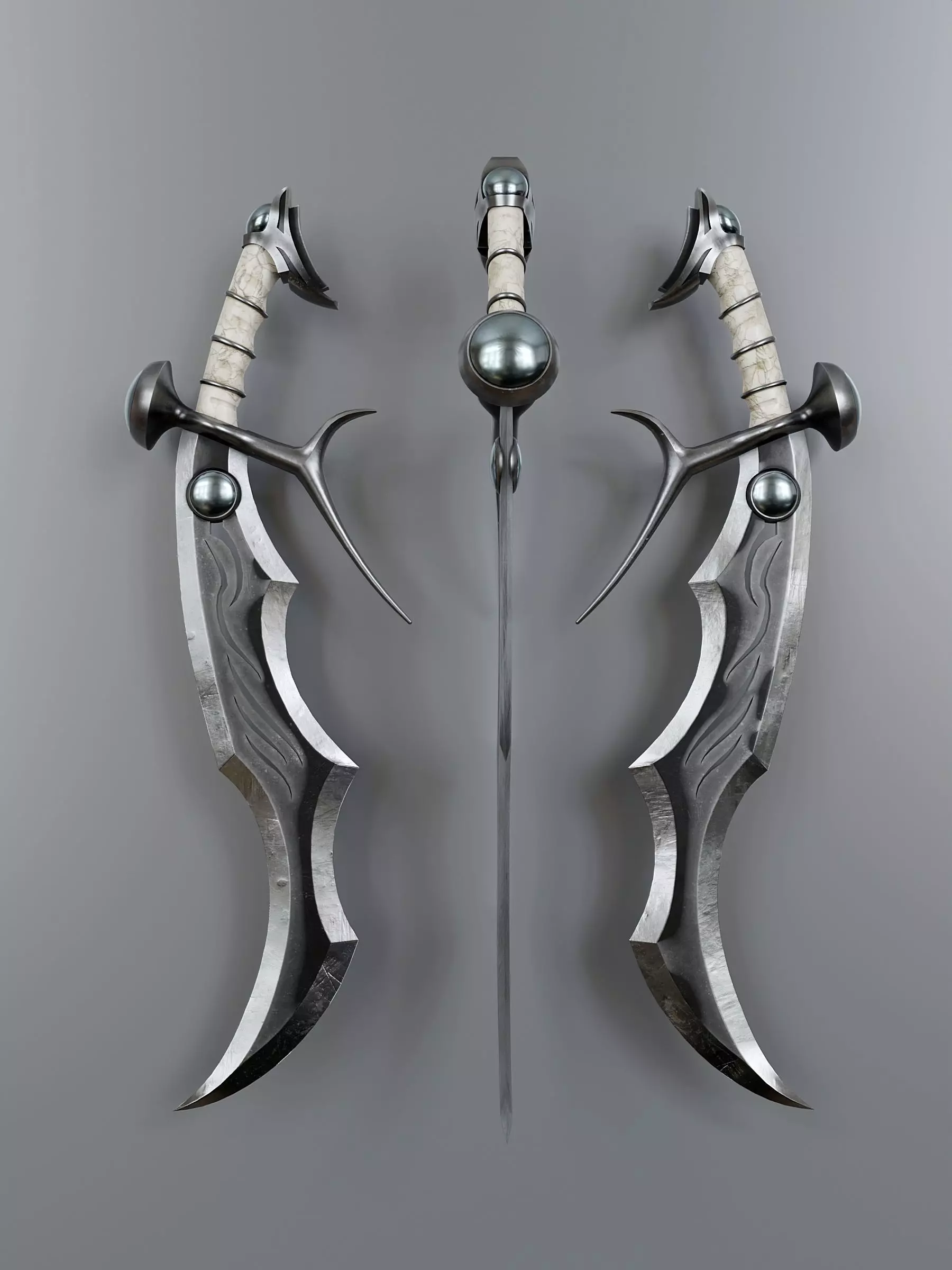 Fantasy Melee Weapon A3 Low-poly 3D model_0