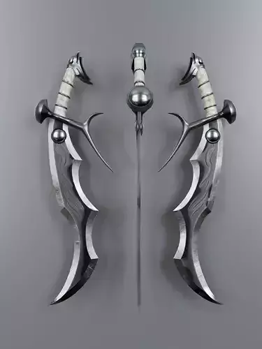 Fantasy Melee Weapon A3 Low-poly 3D model