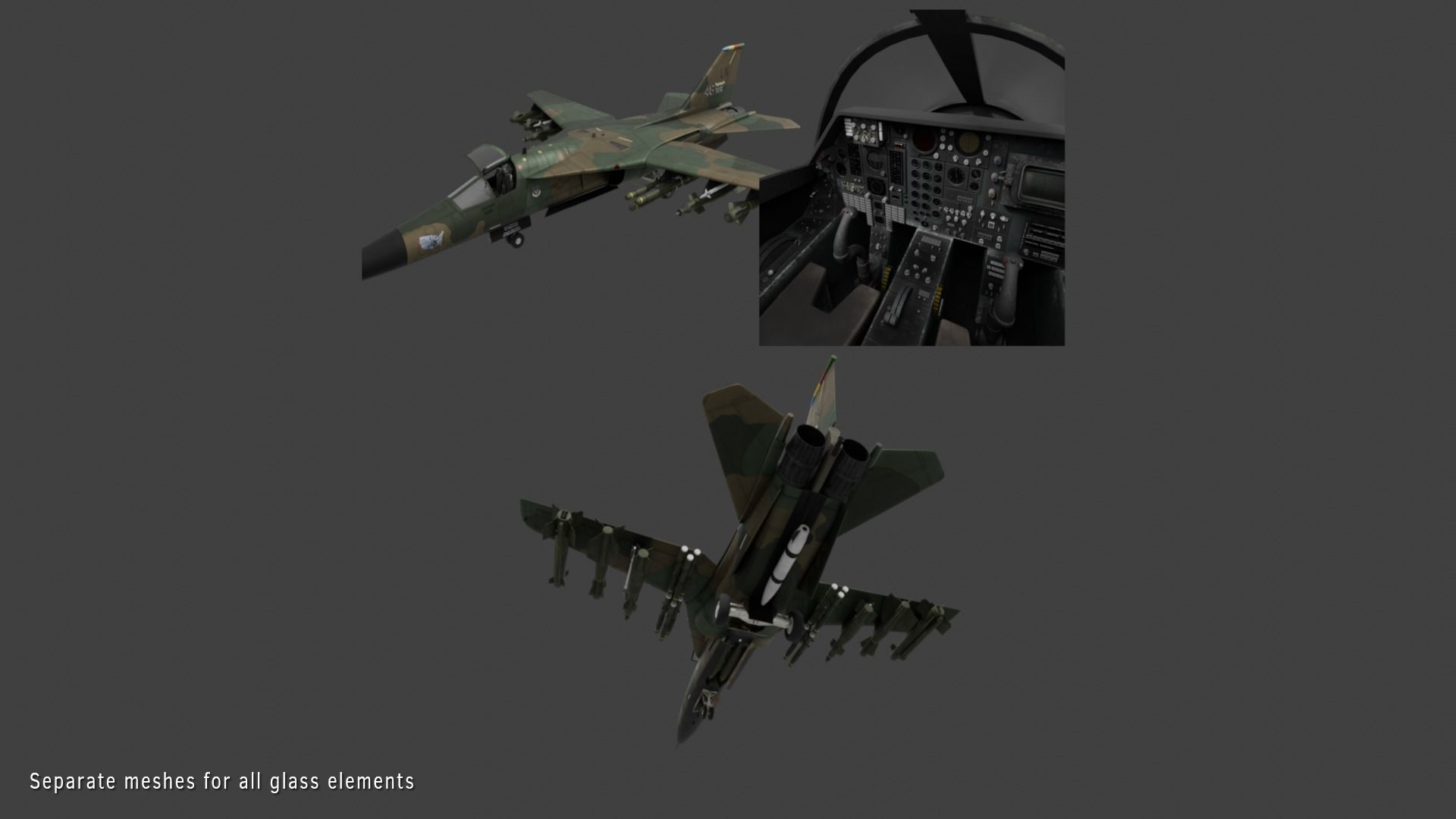 General Dynamics F-111 3D model 3D model_35