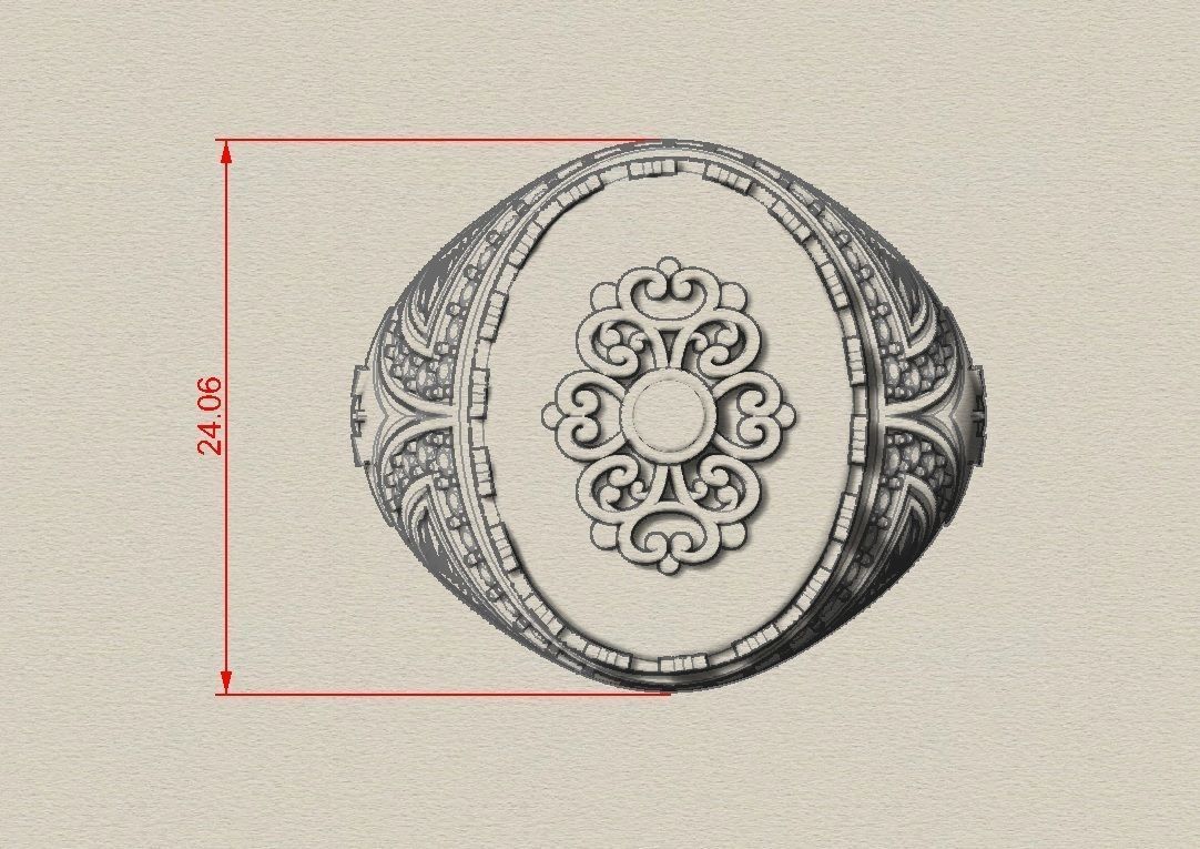 man ring mk0001 3D print model_5