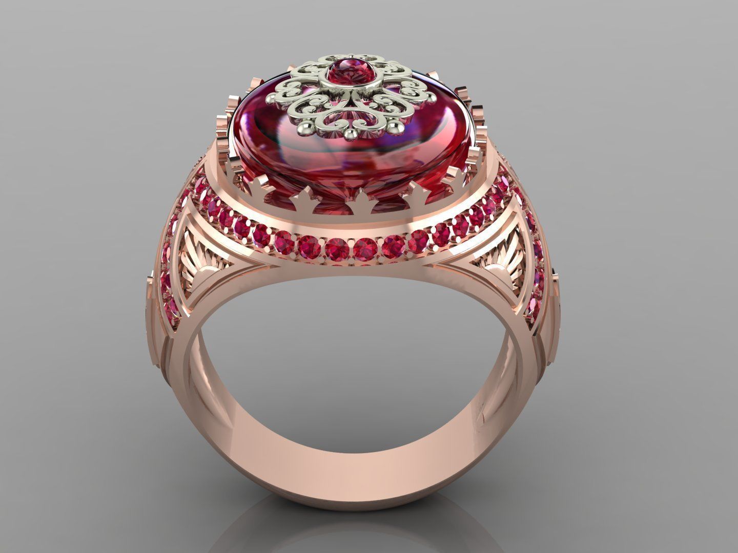 man ring mk0001 3D print model_4