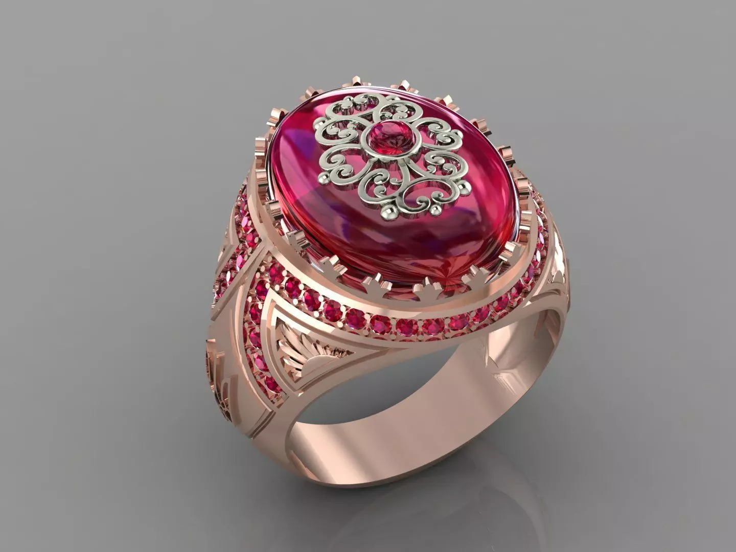 man ring mk0001 3D print model_0