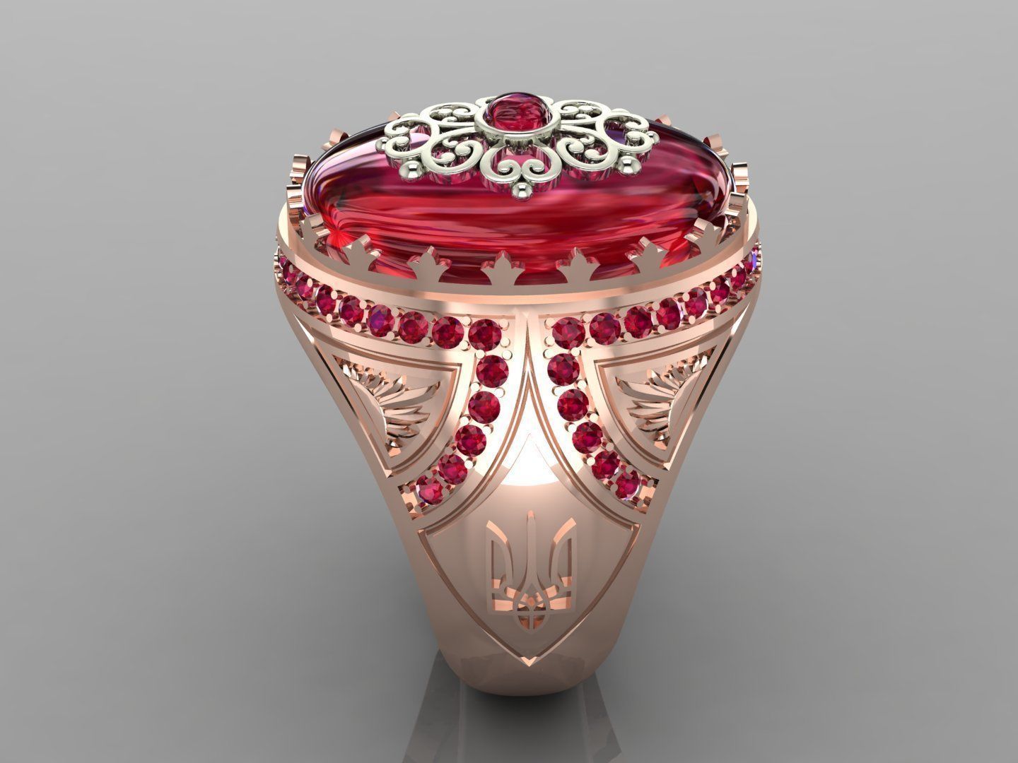 man ring mk0001 3D print model_2