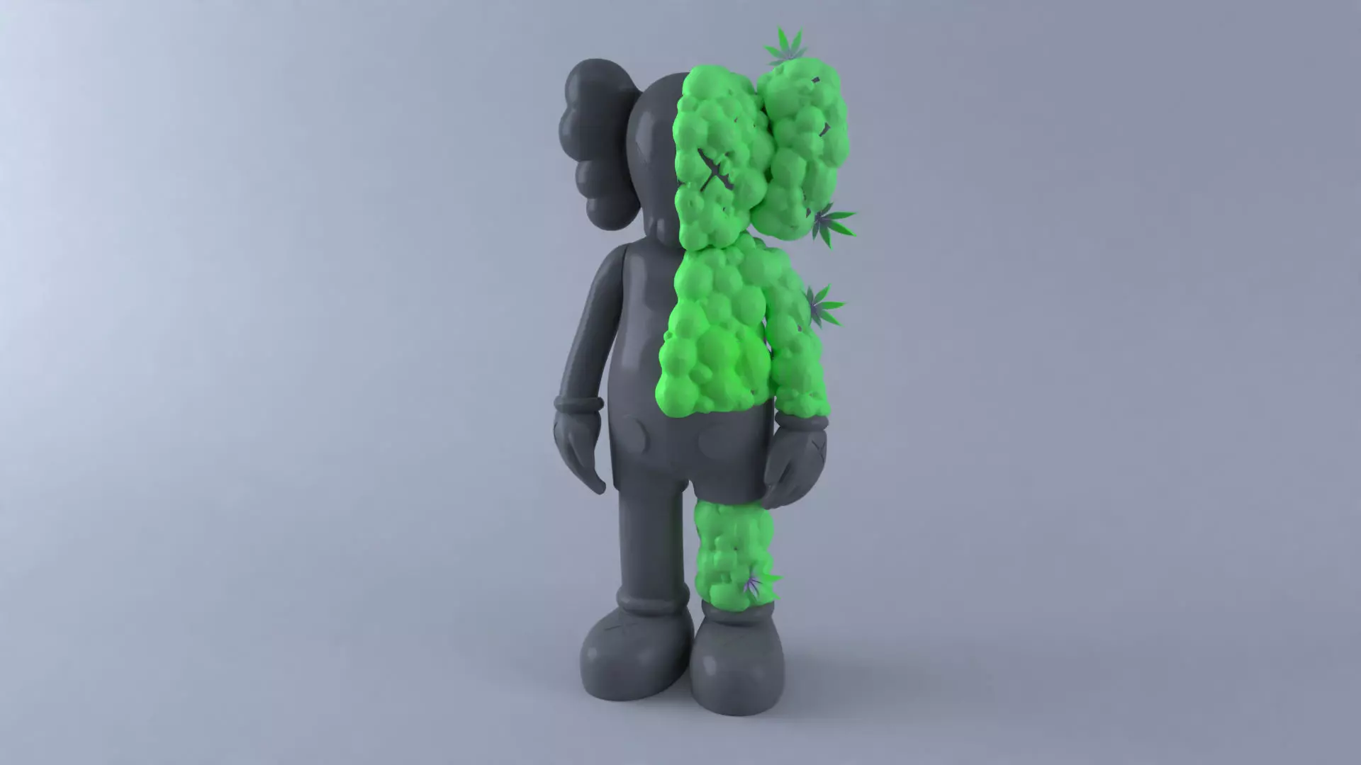 Kaws WEED Art Toy Sculpture 3D print model