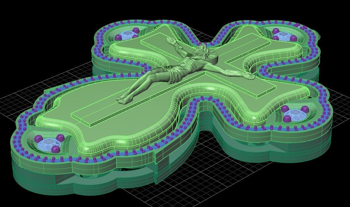 Krest cross 13 3D print model_2