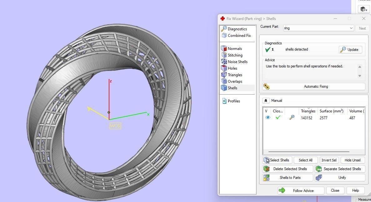 twist jali ring 3D print model_5