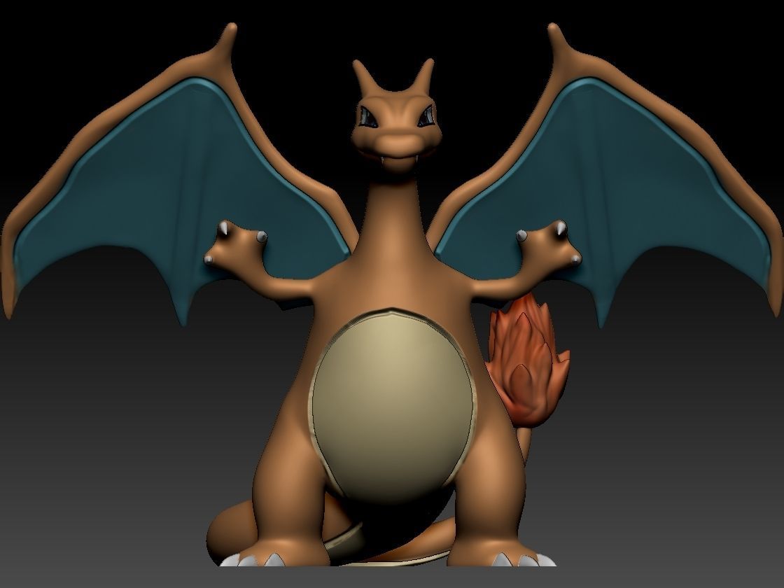 Charmander Evolution Pack 3D print model_1