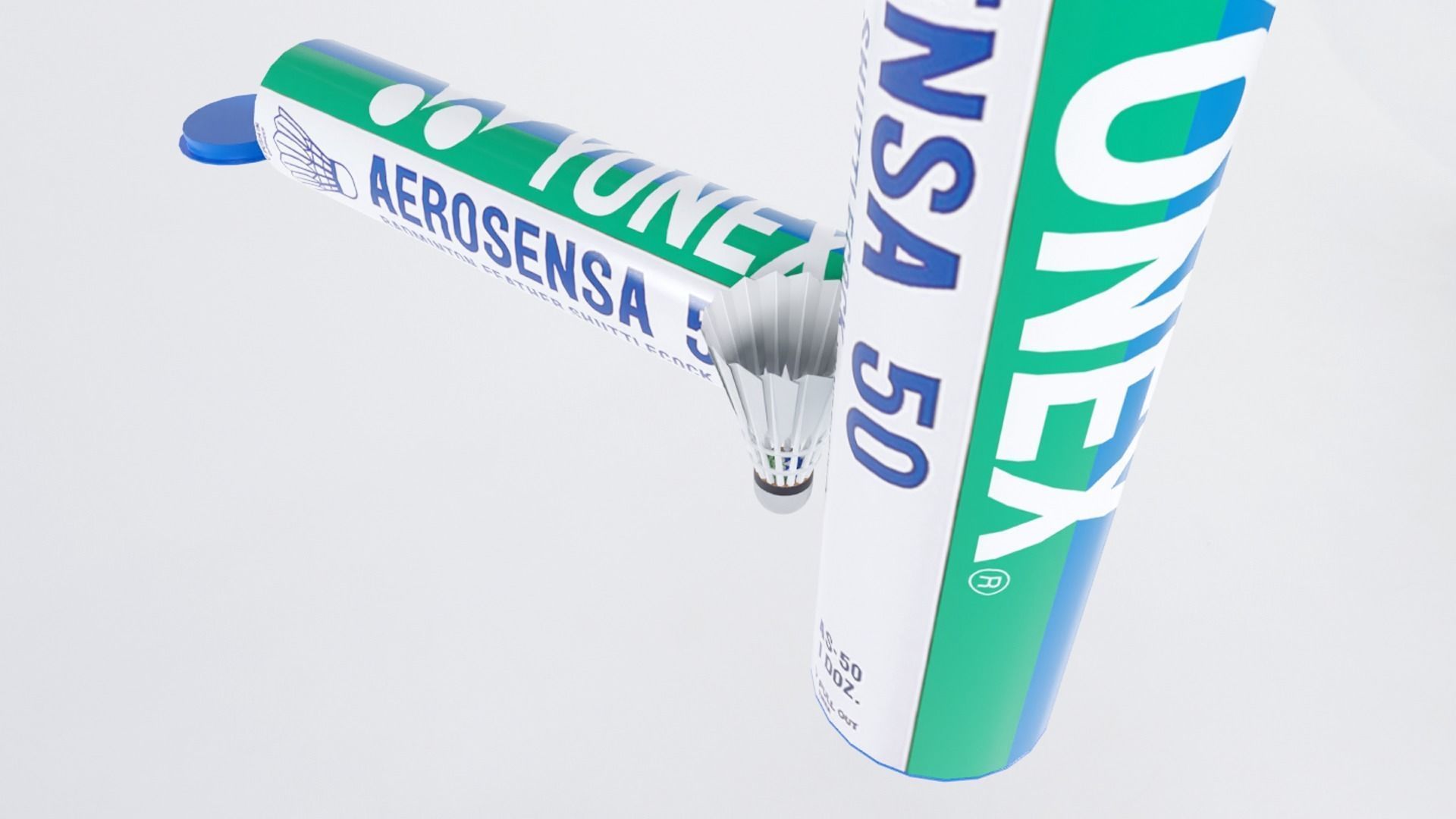 Badminton Shuttlecock Low-poly 3D model_2