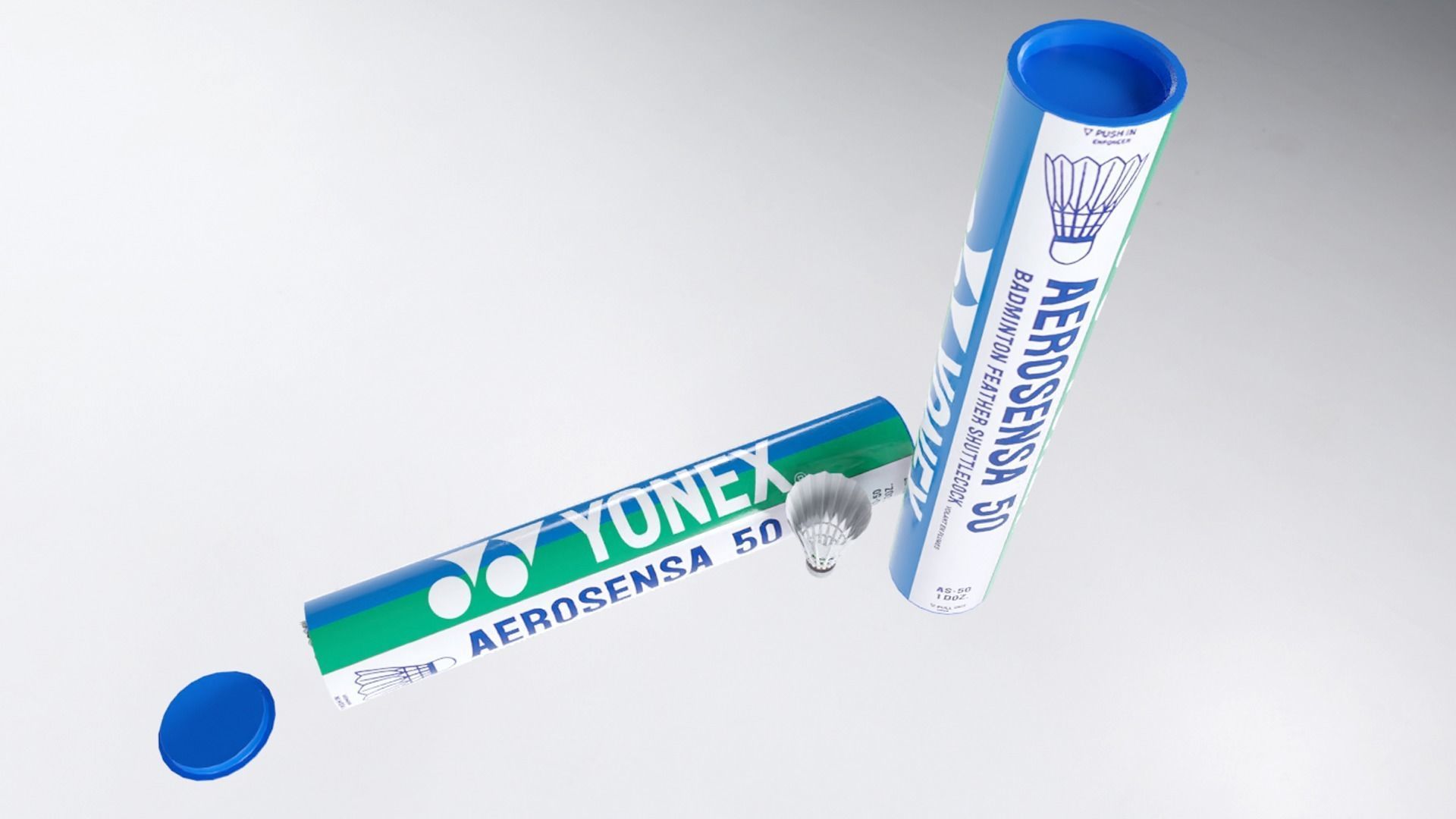 Badminton Shuttlecock Low-poly 3D model_1