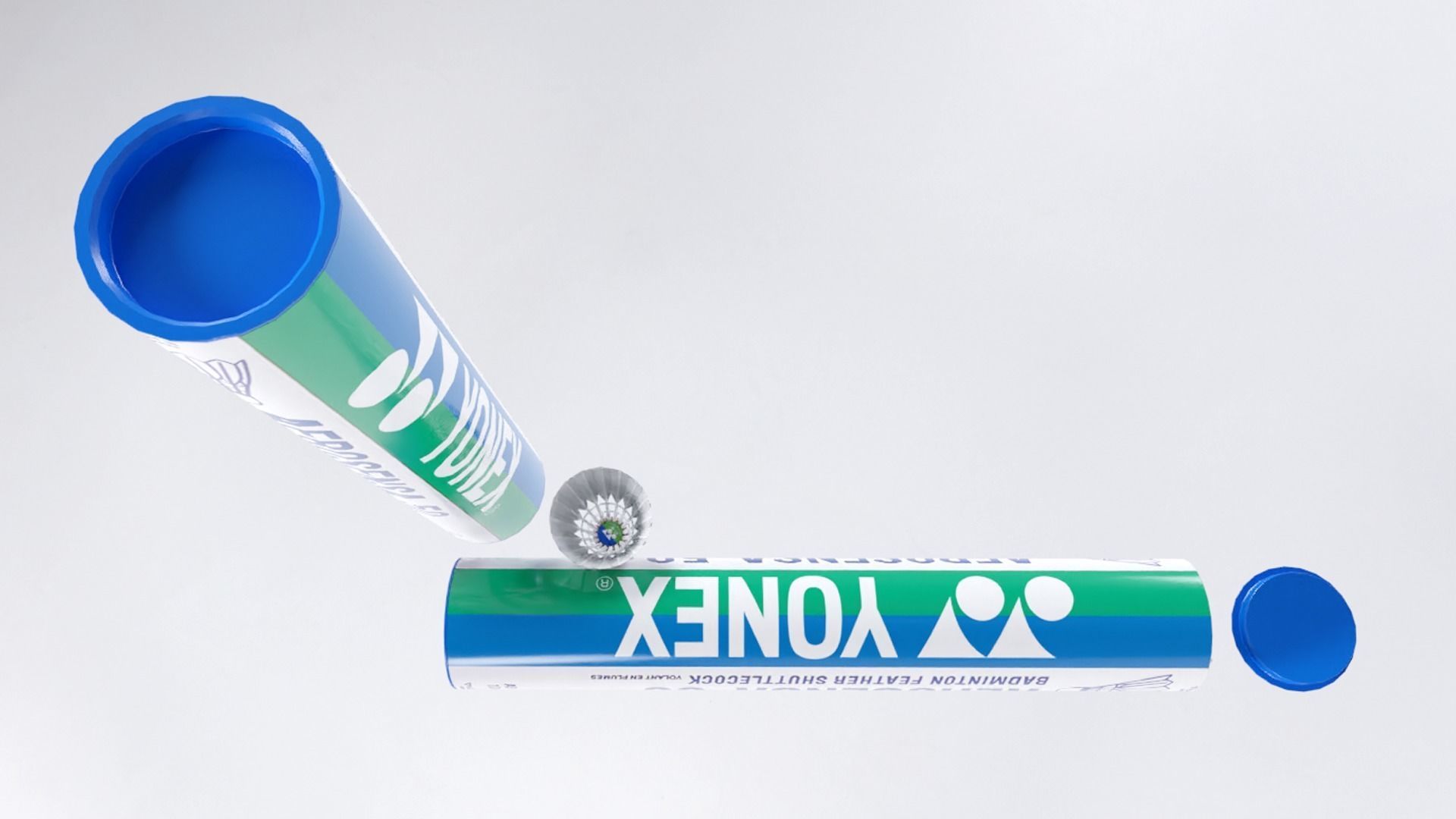 Badminton Shuttlecock Low-poly 3D model_3