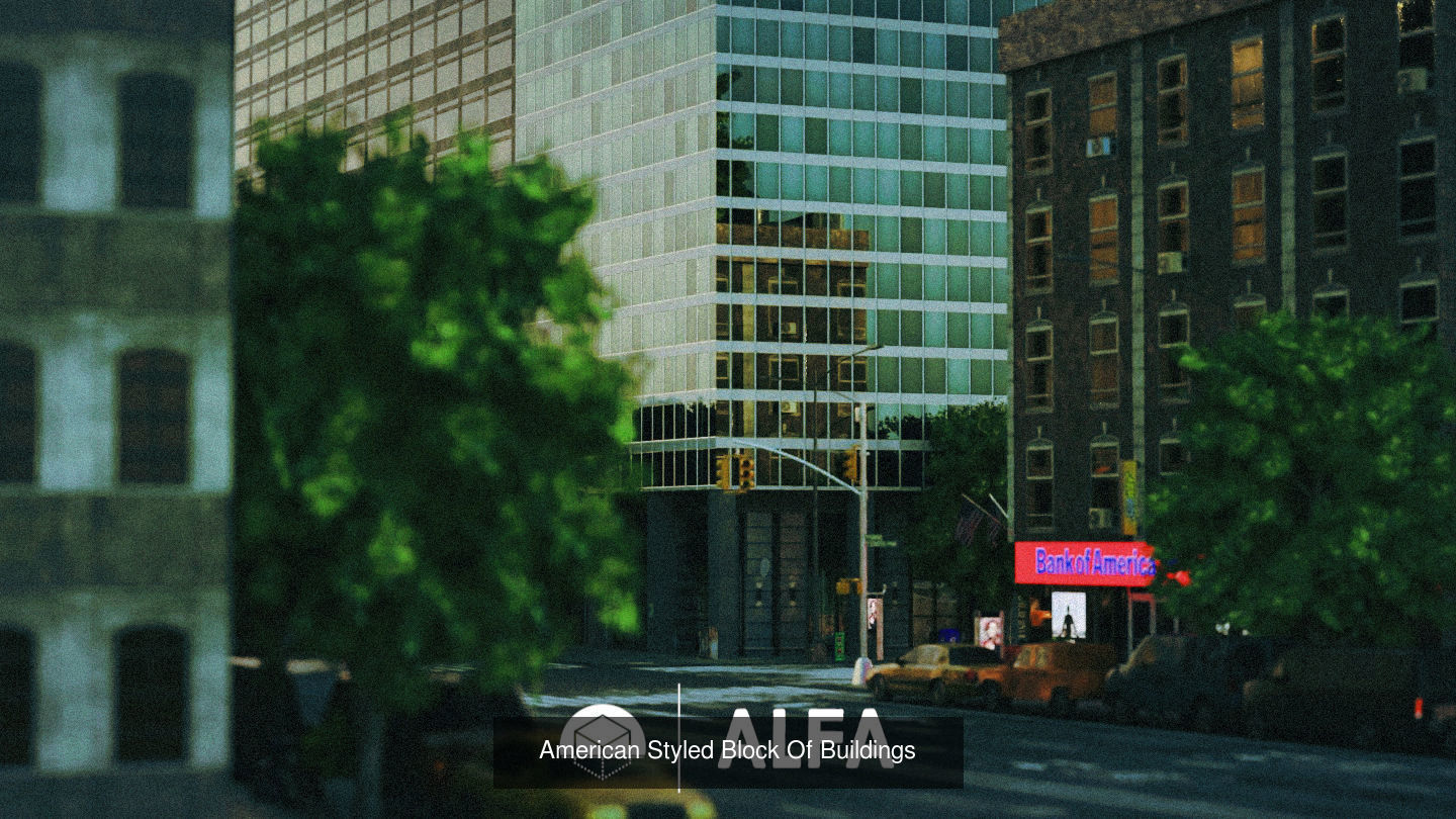 Special Pack - Japanese Block AND American Block 3D Model Collection_4