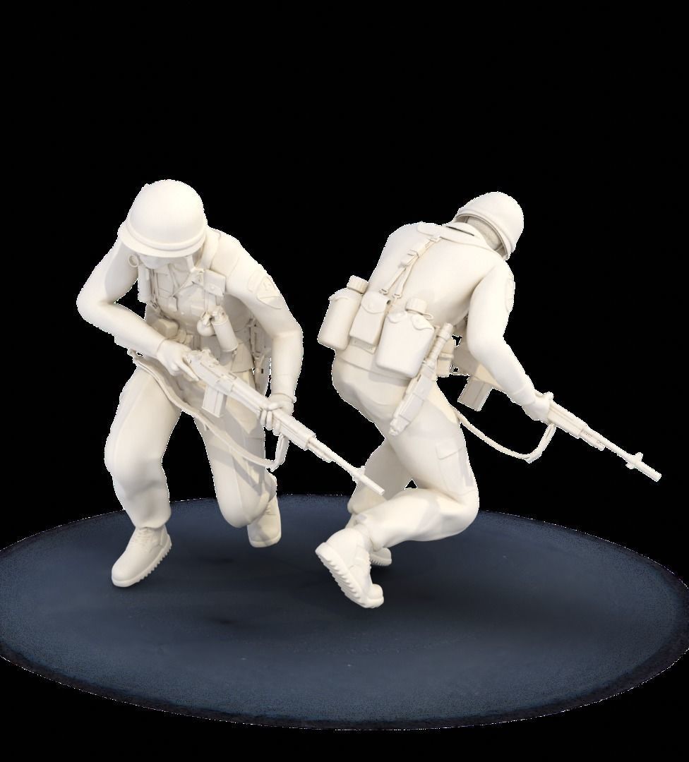 MA Models 3D Plot GIs Under Fire Diorama 1-35  3D print model_6