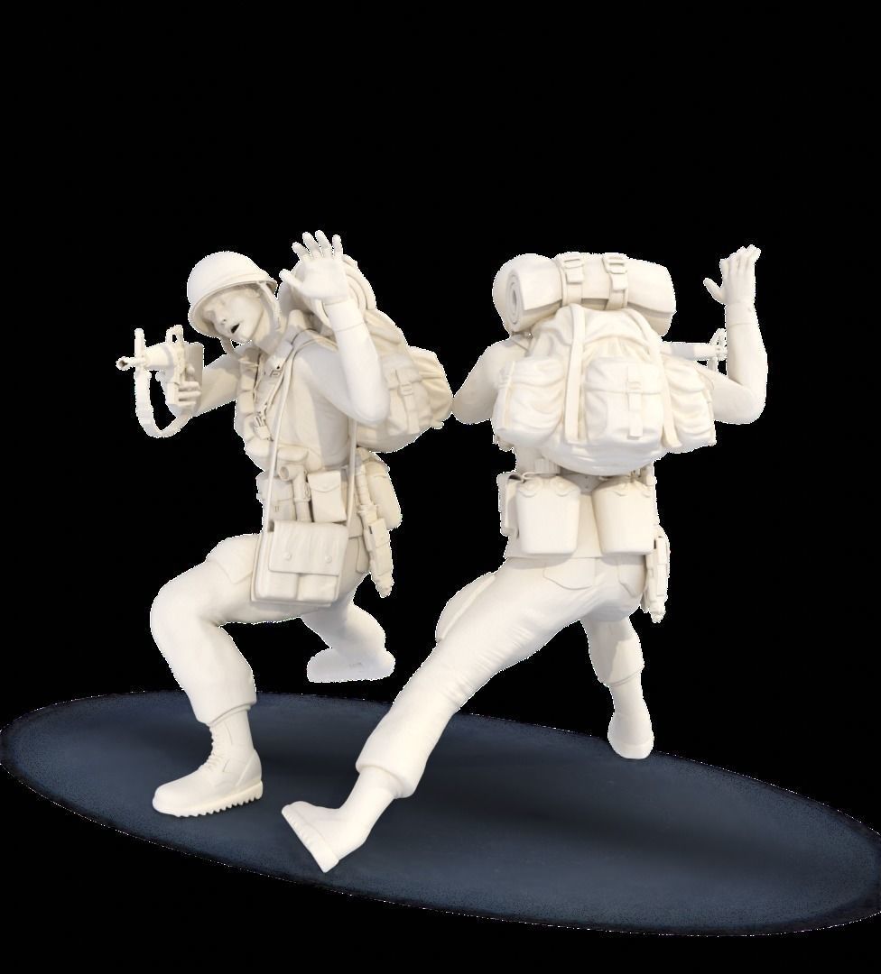 MA Models 3D Plot GIs Under Fire Diorama 1-35  3D print model_15