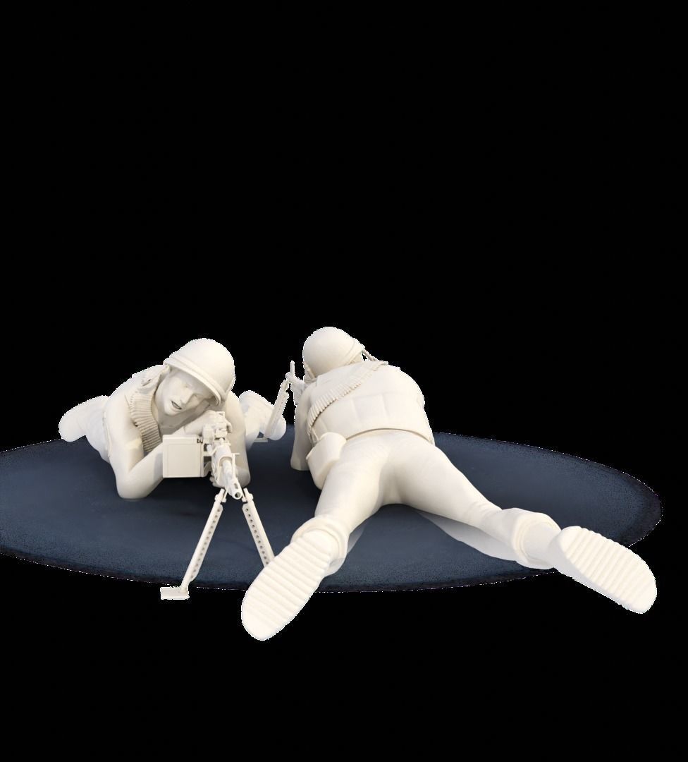 MA Models 3D Plot GIs Under Fire Diorama 1-35  3D print model_19