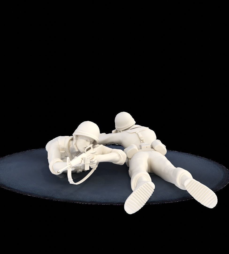 MA Models 3D Plot GIs Under Fire Diorama 1-35  3D print model_18