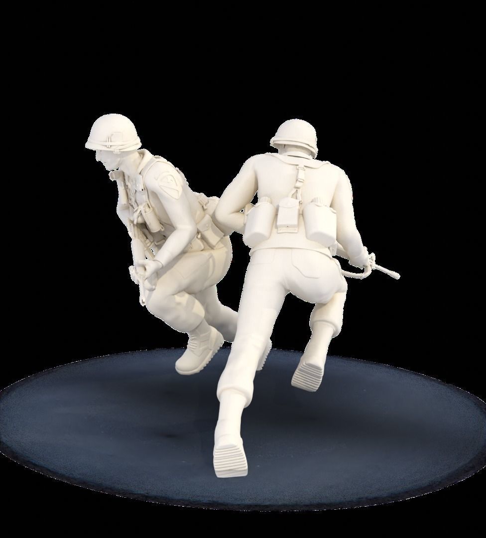 MA Models 3D Plot GIs Under Fire Diorama 1-35  3D print model_5