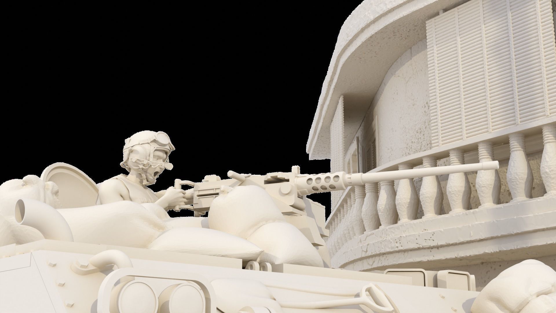 MA Models 3D Plot GIs Under Fire Diorama 1-35  3D print model_17