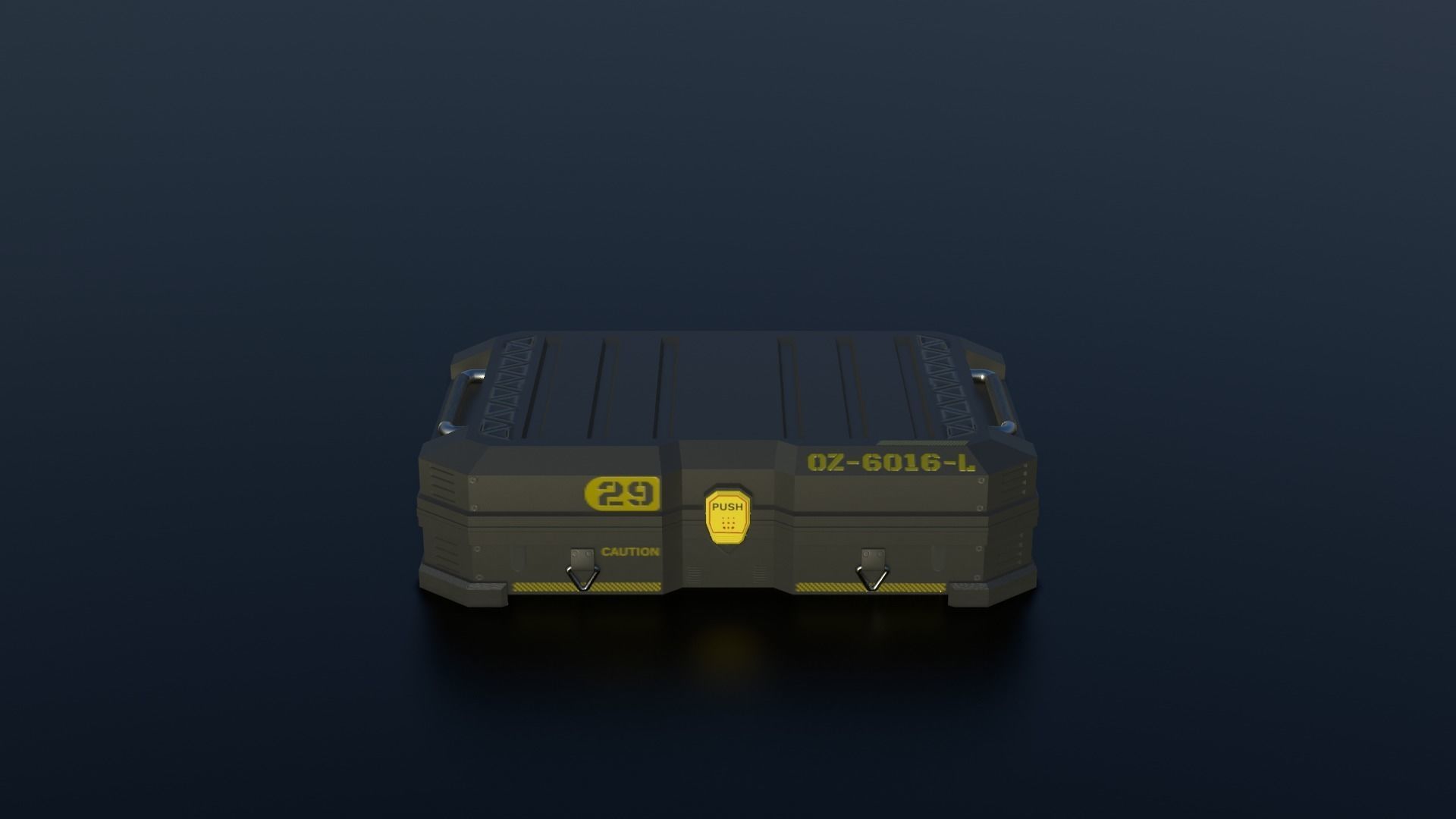 Sci-fi Crates  Low-poly 3D model_1
