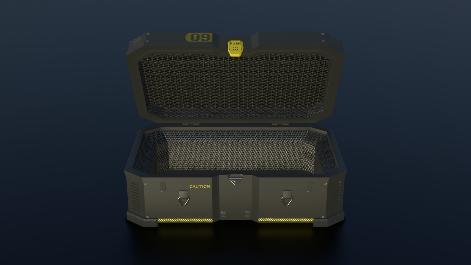 Sci-fi Crates  Low-poly 3D model_5