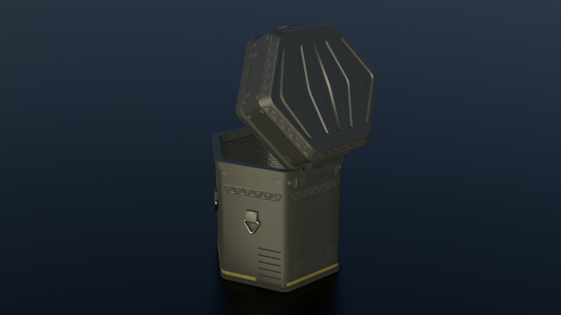 Sci-fi Crates  Low-poly 3D model_22