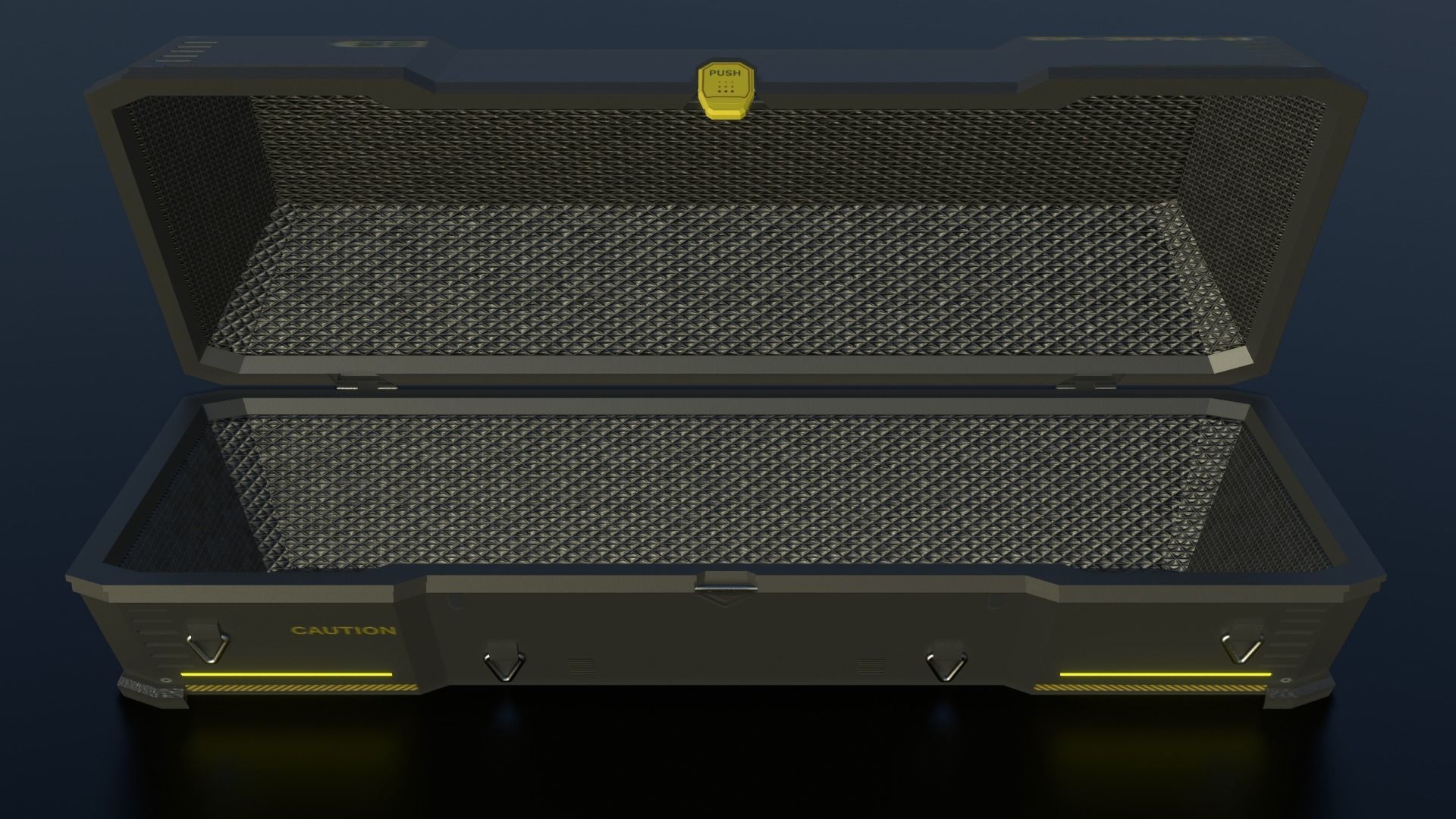 Sci-fi Crates  Low-poly 3D model_14