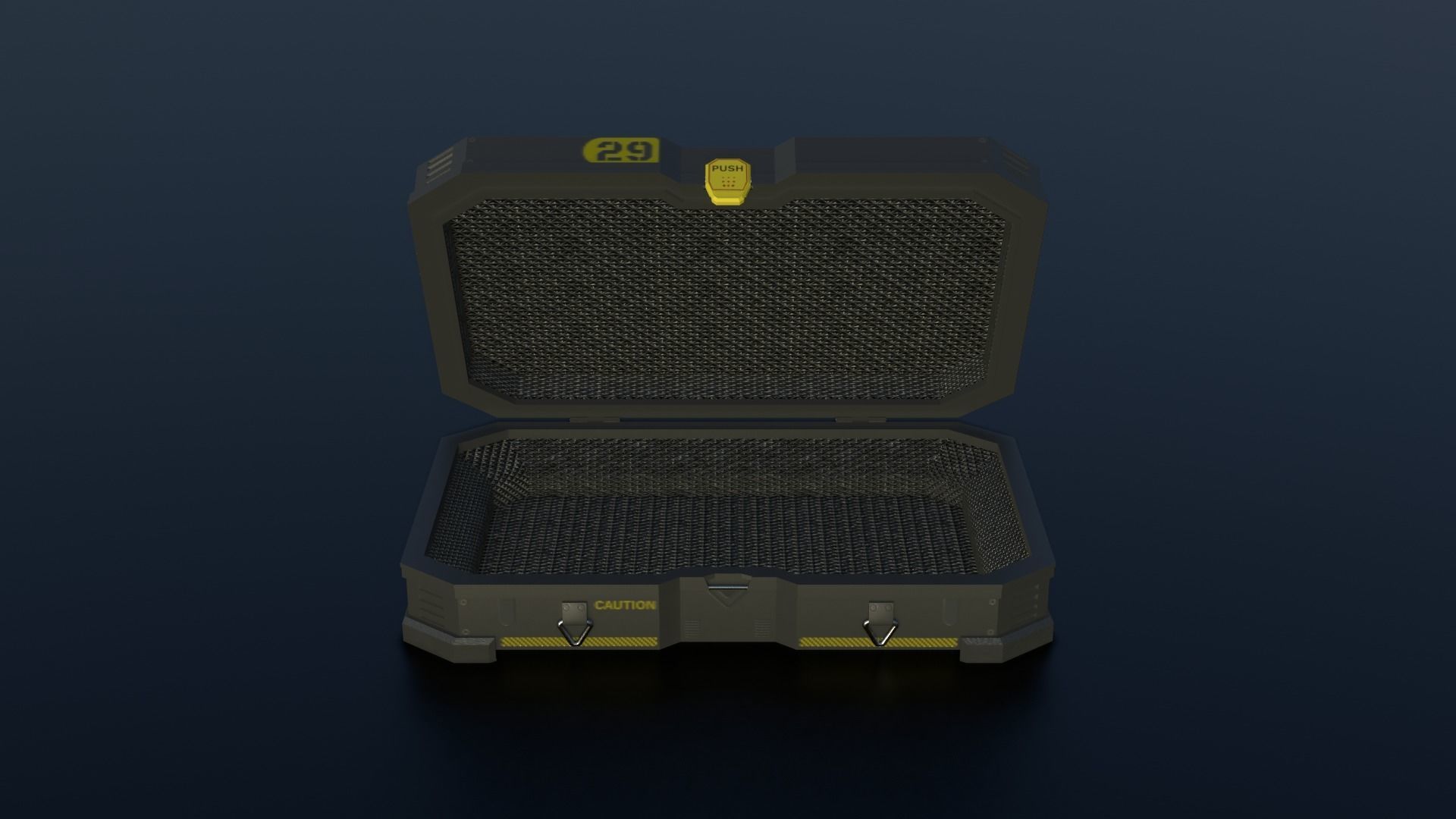 Sci-fi Crates  Low-poly 3D model_2