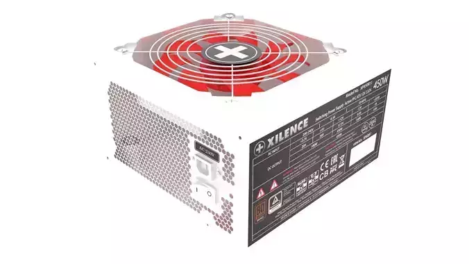 White Power Supply Unit 3D model
