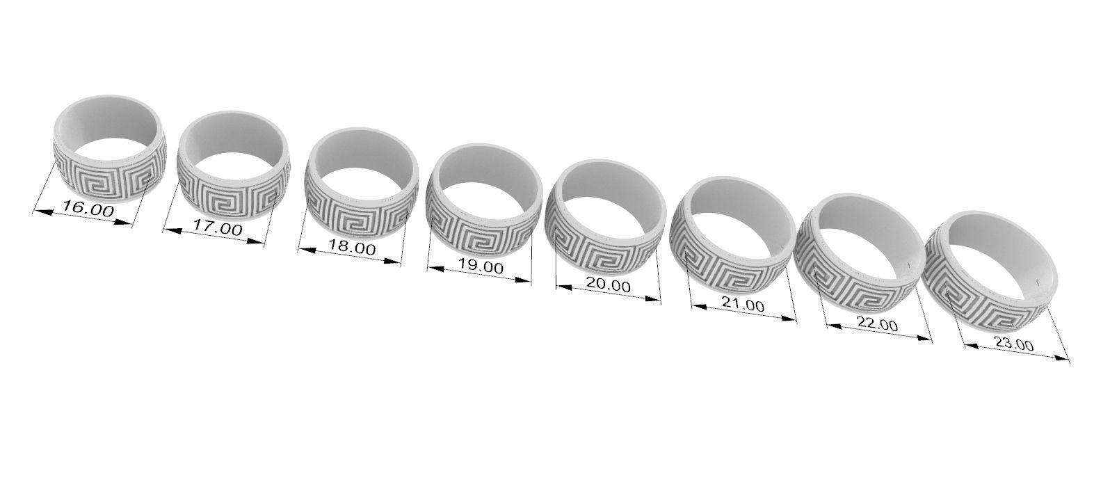 Spiral Labyrinth Ring 3D print model_4