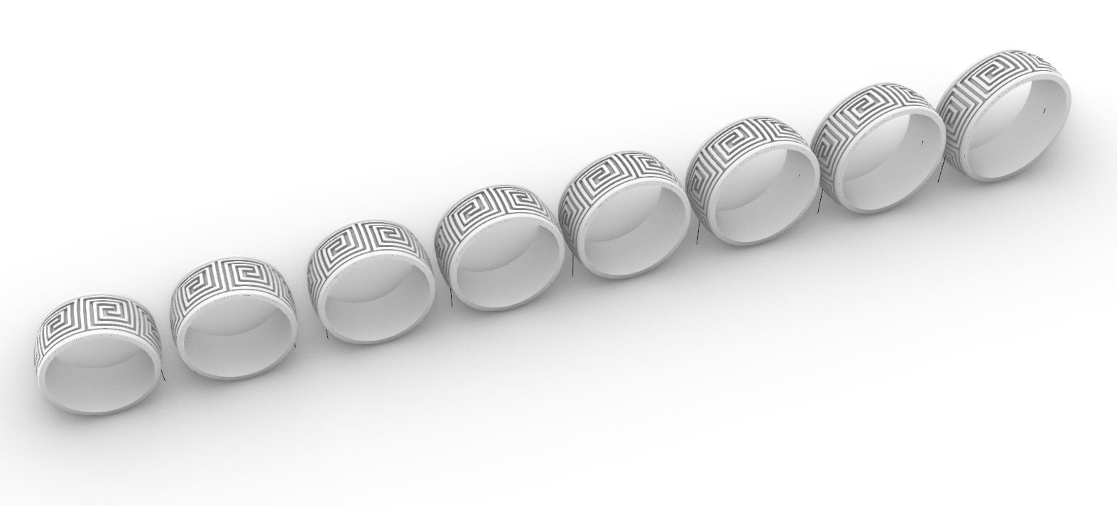 Spiral Labyrinth Ring 3D print model_5