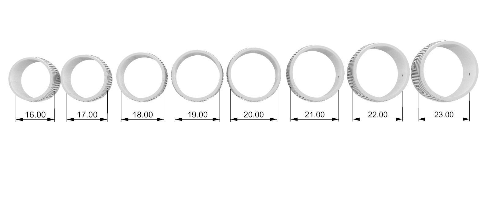 Spiral Labyrinth Ring 3D print model_3