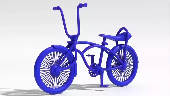 simple bike print ready 3D print model