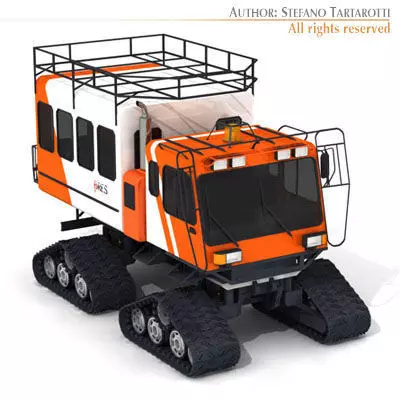 Snowcat passengers 3D model_0