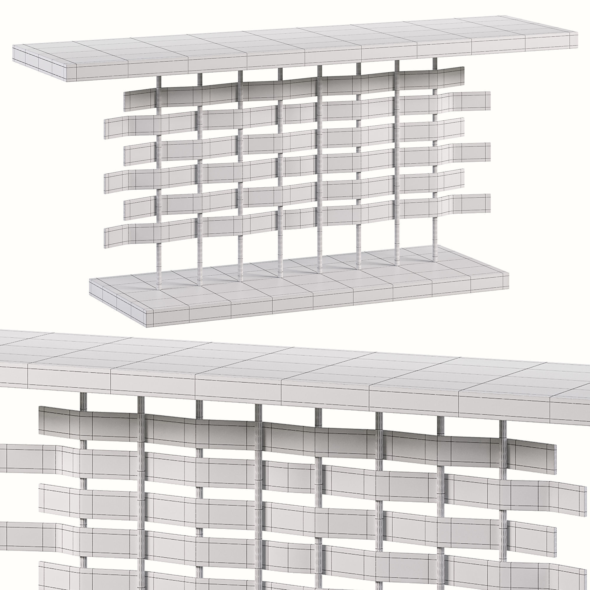 Tisse Console Table  3D model_2