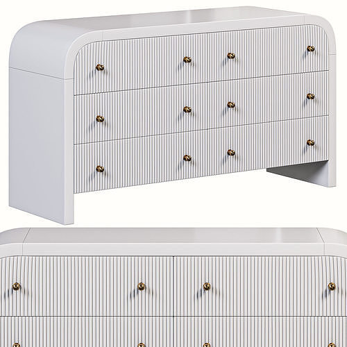 Delaney 6 Drawer Chest  3D model