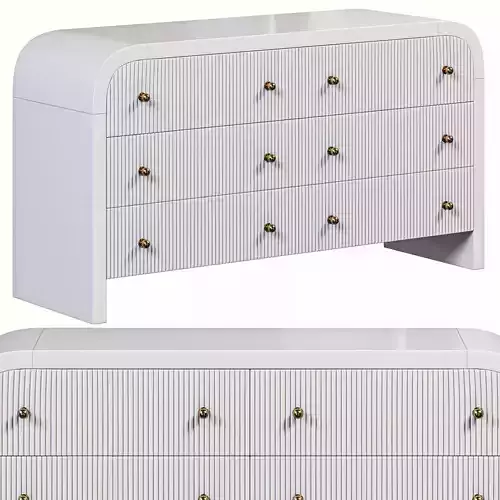 Delaney 6 Drawer Chest 3D model