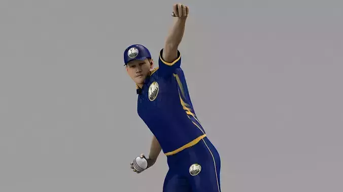 Cricket Fielder - Ball Throw  3D model