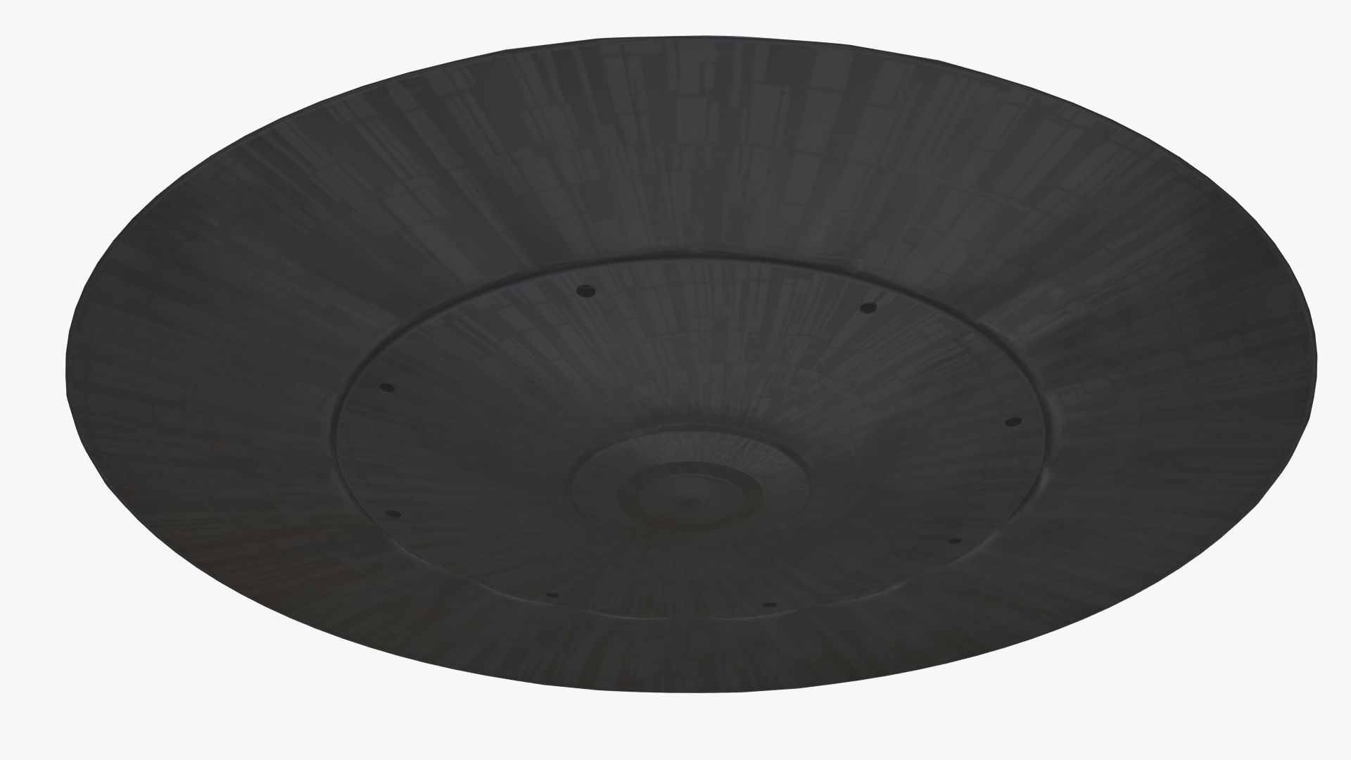 Alien Spaceship - Flying Saucer Low-poly 3D model_9