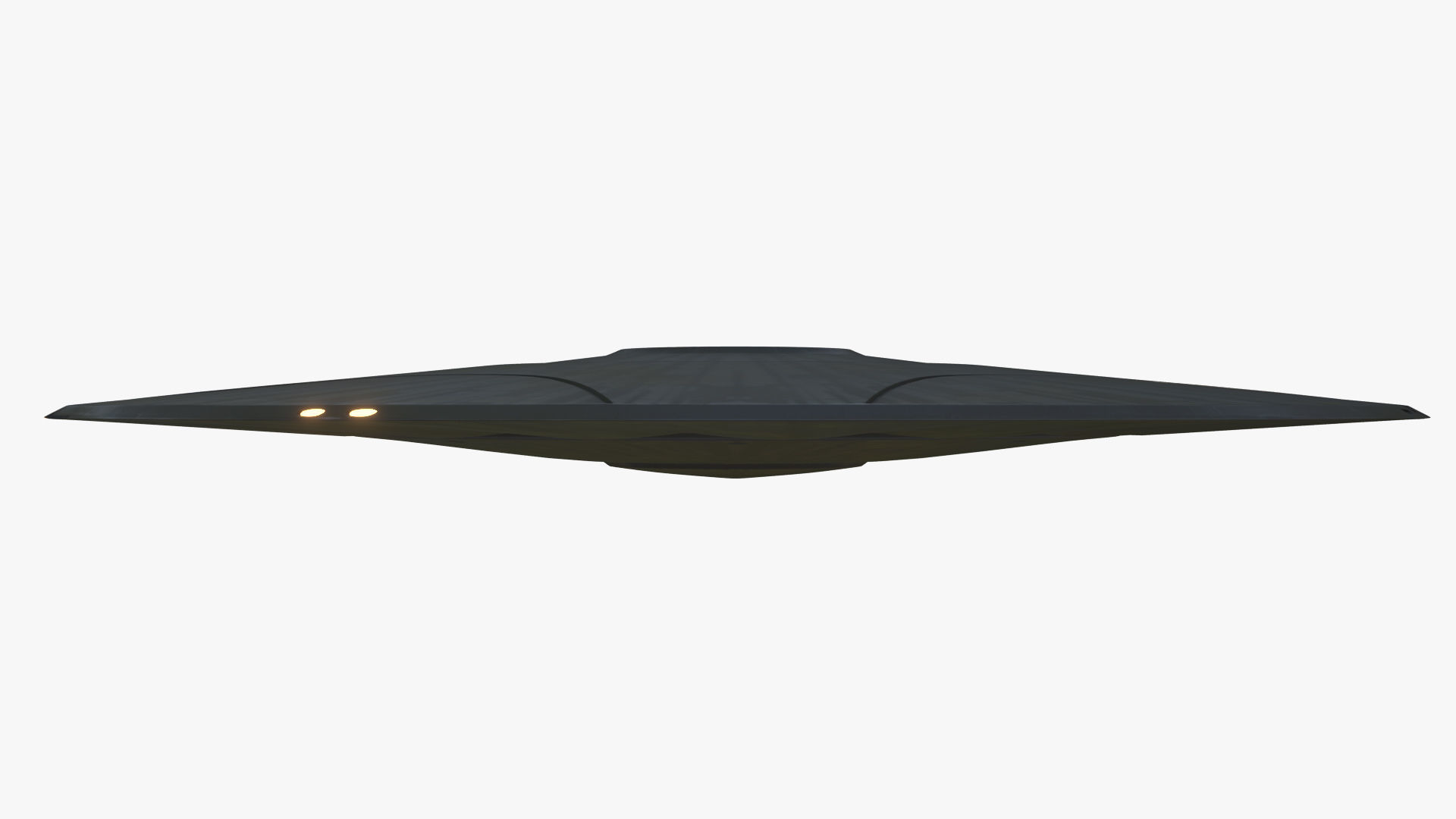 Alien Spaceship - Flying Saucer Low-poly 3D model_5