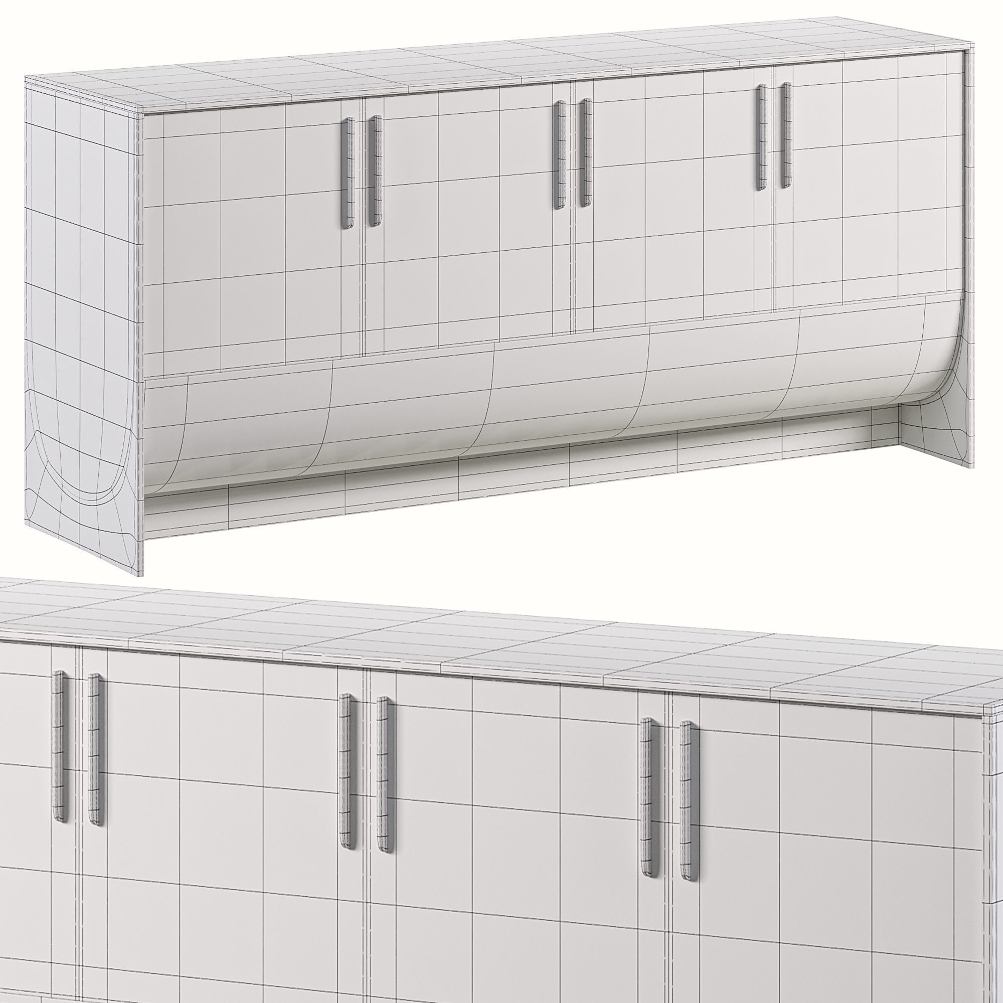 Loros Sideboard Hands 3D model_2