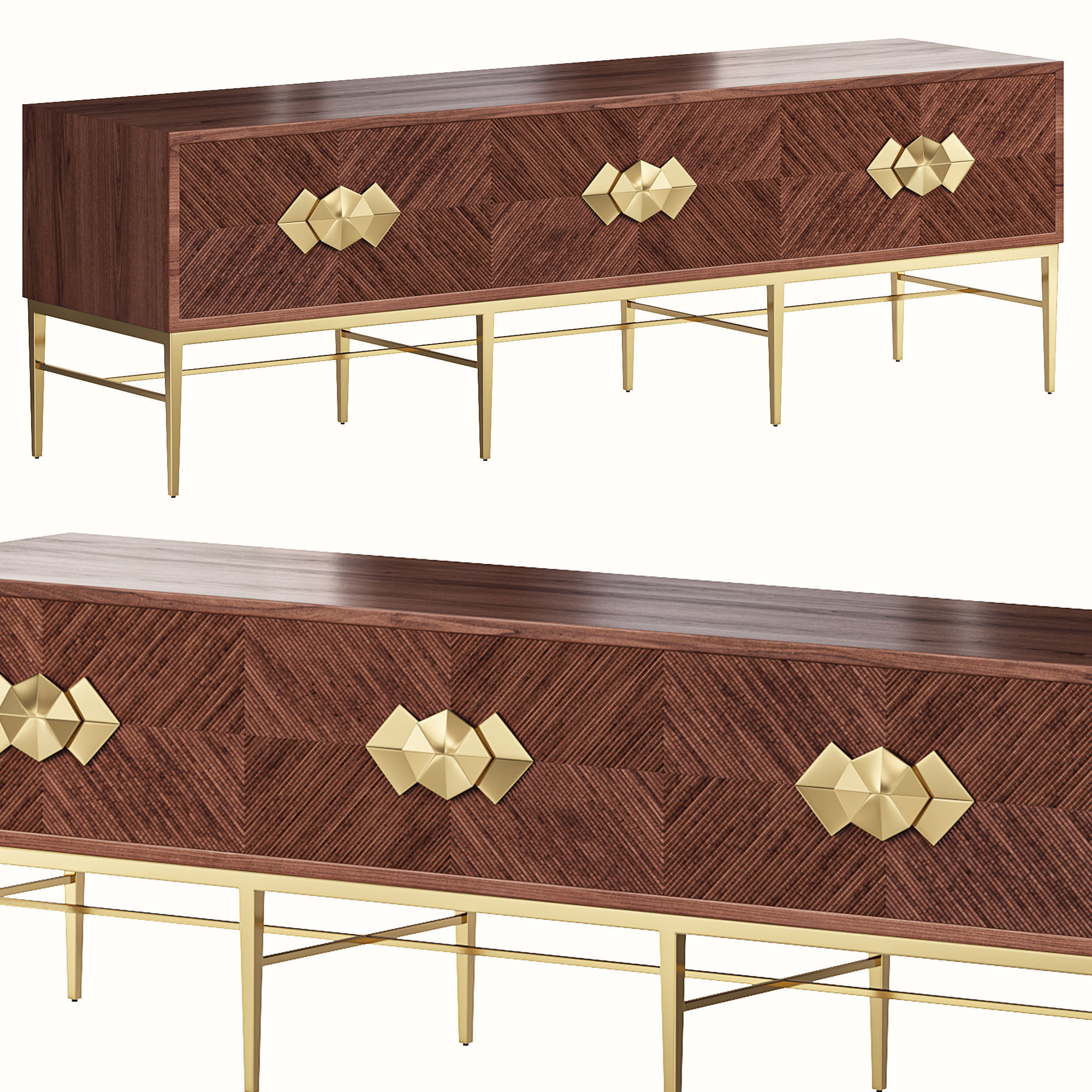 Byron Entertainment Console 3D model_1