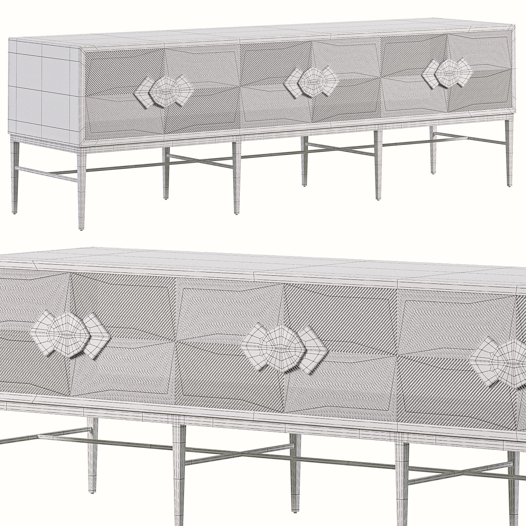 Byron Entertainment Console 3D model_2