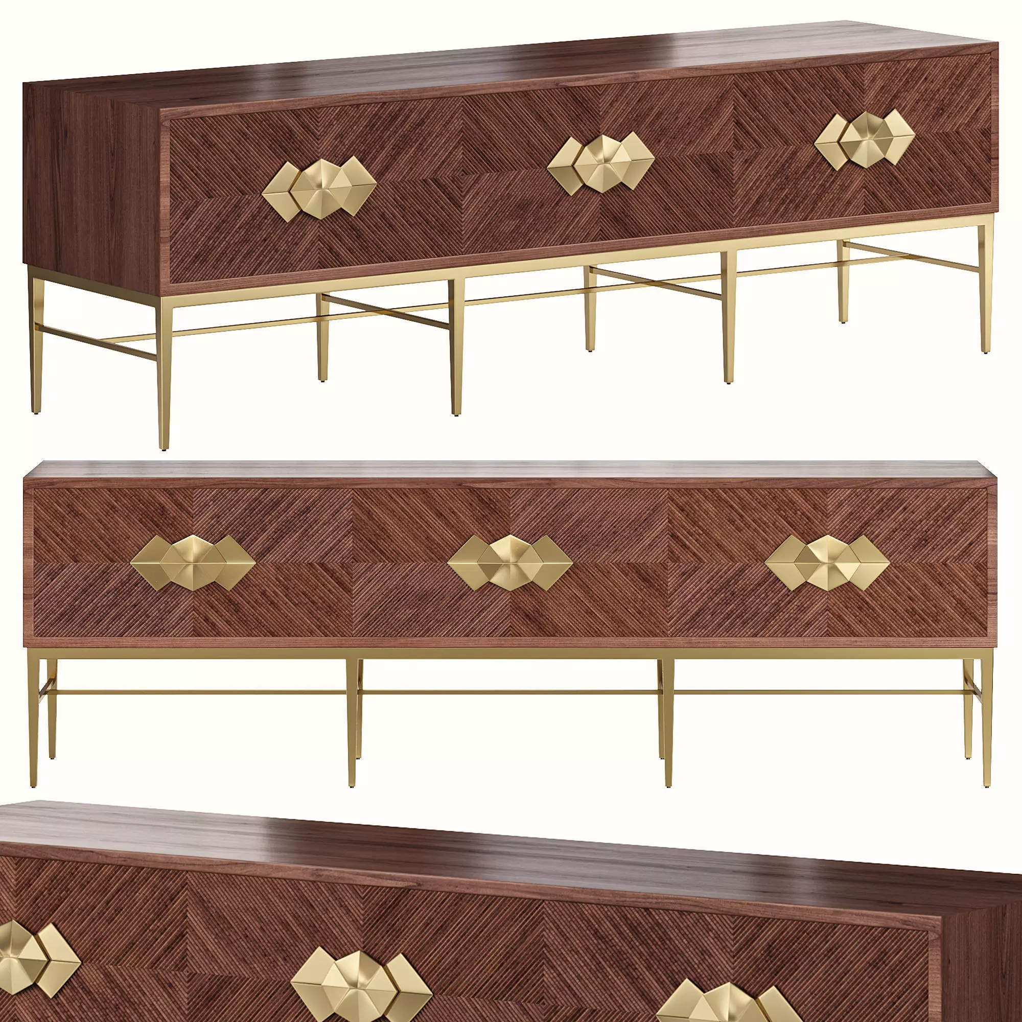 Byron Entertainment Console 3D model_0