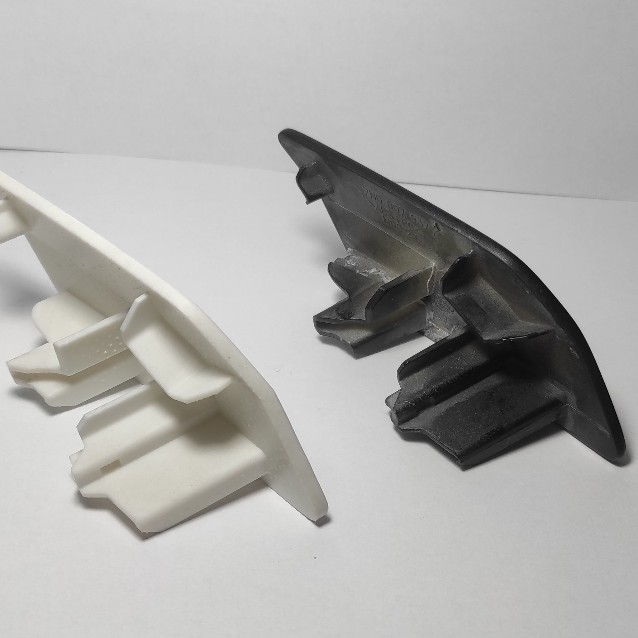 Volkswagen Front Left-Right Headlight Primed Washer Cap 3D print model_4