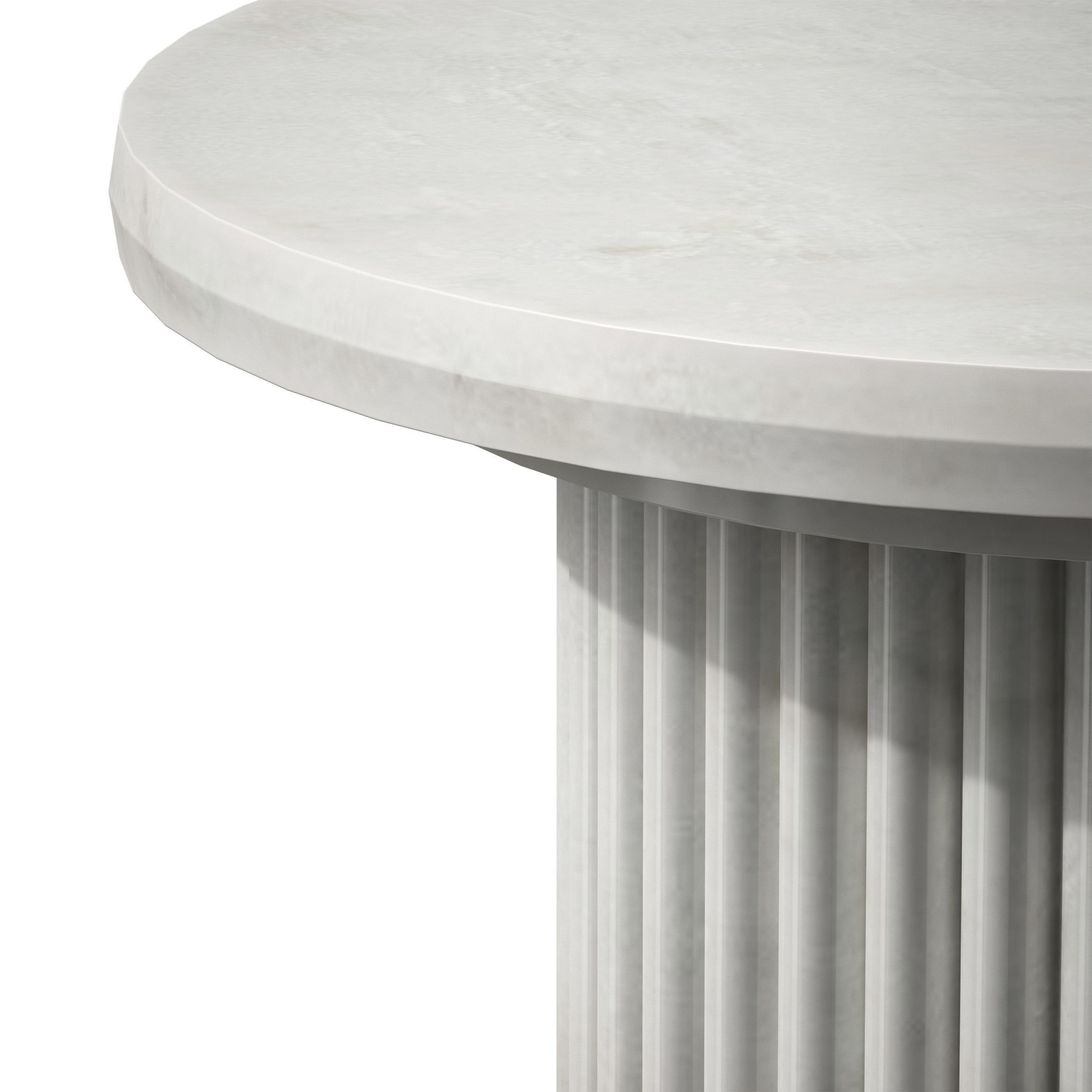 Marble table stand Greek column set 3D model_13