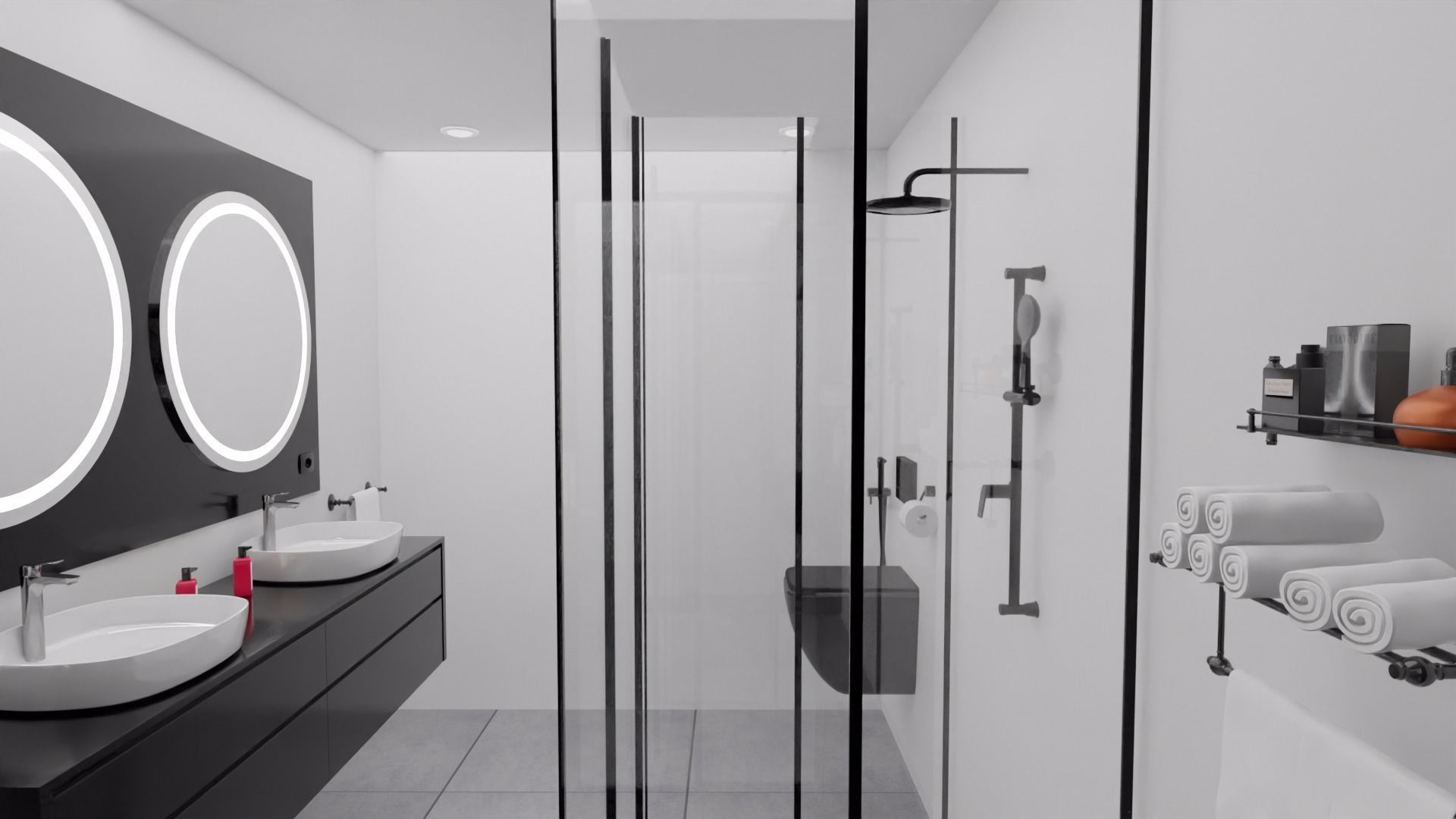 House Design Black House 3D model_28