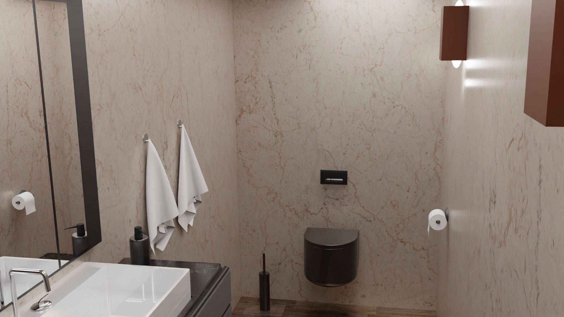 House Design Black House 3D model_13